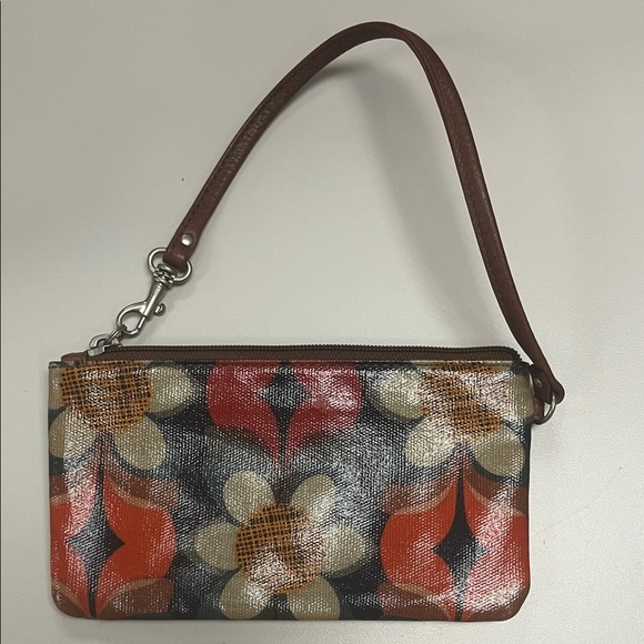Fossil Floral Pattern Wristlet - Brown and Red - Picture 4 of 15